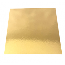 Podkład złoty prostokątny gładki 30 x 30 cm